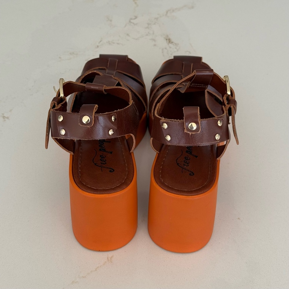 Free People Pacific Platform Fisherman Sandal Sz 39 - Picture 4 of 9